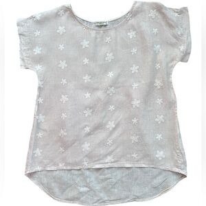 Terzo Millennio pink Embroidered Linen Top large